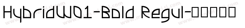 HybridW01-Bold Regul字体转换